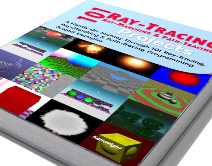 101 Ray-Tracing, Ray-Marching and Path-Tracing Projects (Paperback) on a shelf